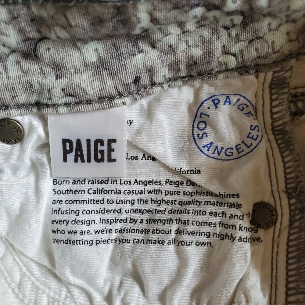 PAIGE Verdugo Ankle Skinny Jeans in Pewter Sequin Size 27 LIKE NEW - Picture 12 of 16